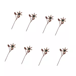 گل فیروزه کوبی مدل ستاره کد 02 بسته 8 عددی