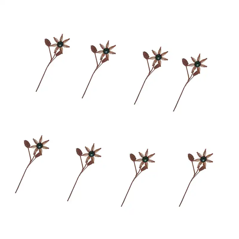 گل فیروزه کوبی مدل ستاره کد 02 بسته 8 عددی