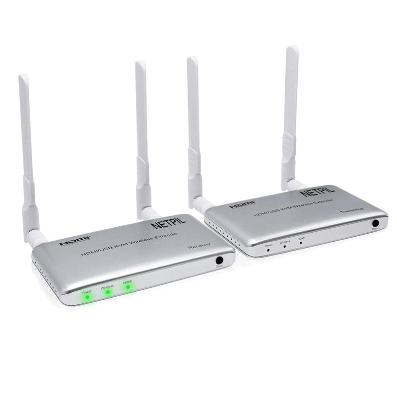 کی وی ام سوییچ HDMI بیسیم دو پورت نت پیل مدل kvwl200m بسته دو عددی