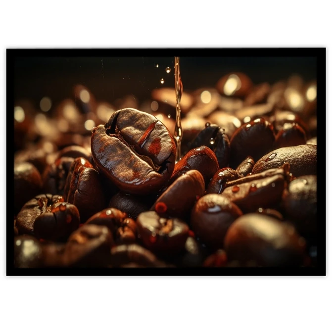 تابلو نوری بکلیت طرح دانه های قهوه مدل B-MID-20415