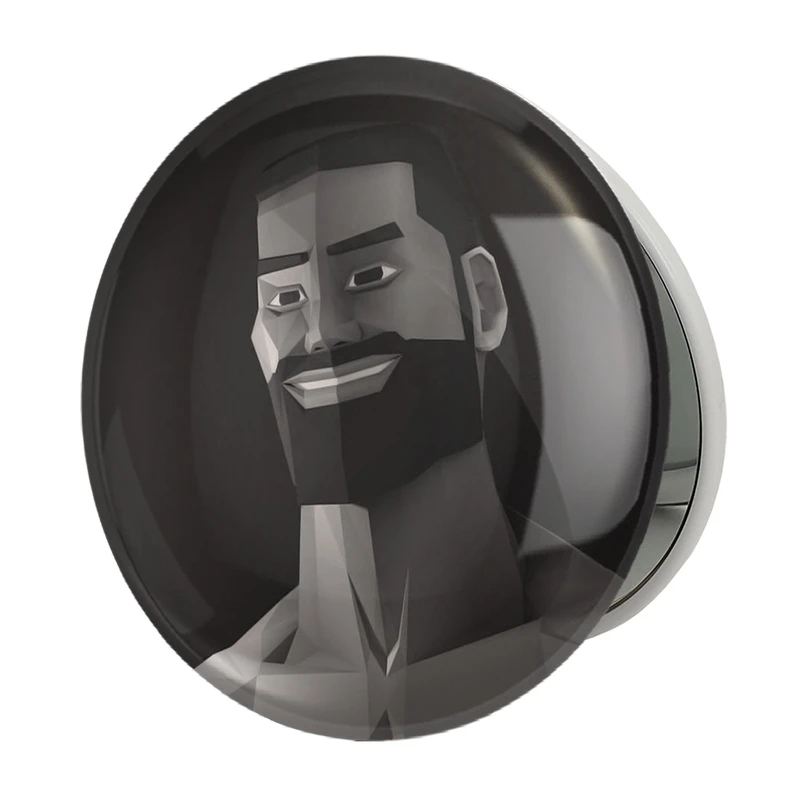 آینه جیبی خندالو طرح کاکا سنگی گیگاچاد  مدل تاشو کد 23343 