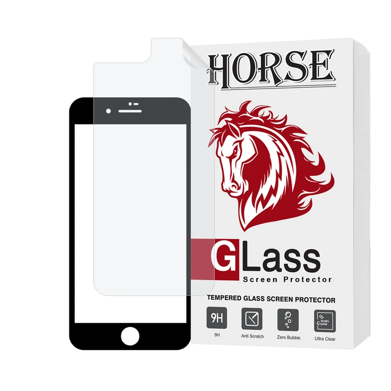 محافظ صفحه نمایش شفاف هورس مدل CERAMICNANOHO مناسب برای گوشی موبایل اپل iPhone 8 Plus / 7 Plus به همراه محافظ پشت گوشی
