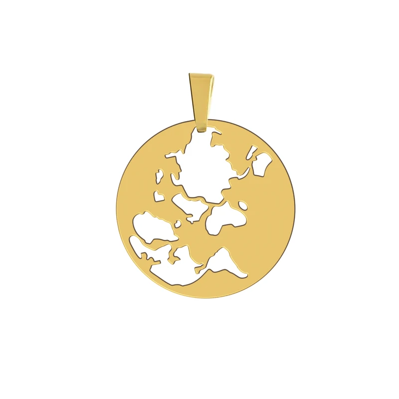 آویز گردنبند هایکا مدل کره زمین کد a.h 272