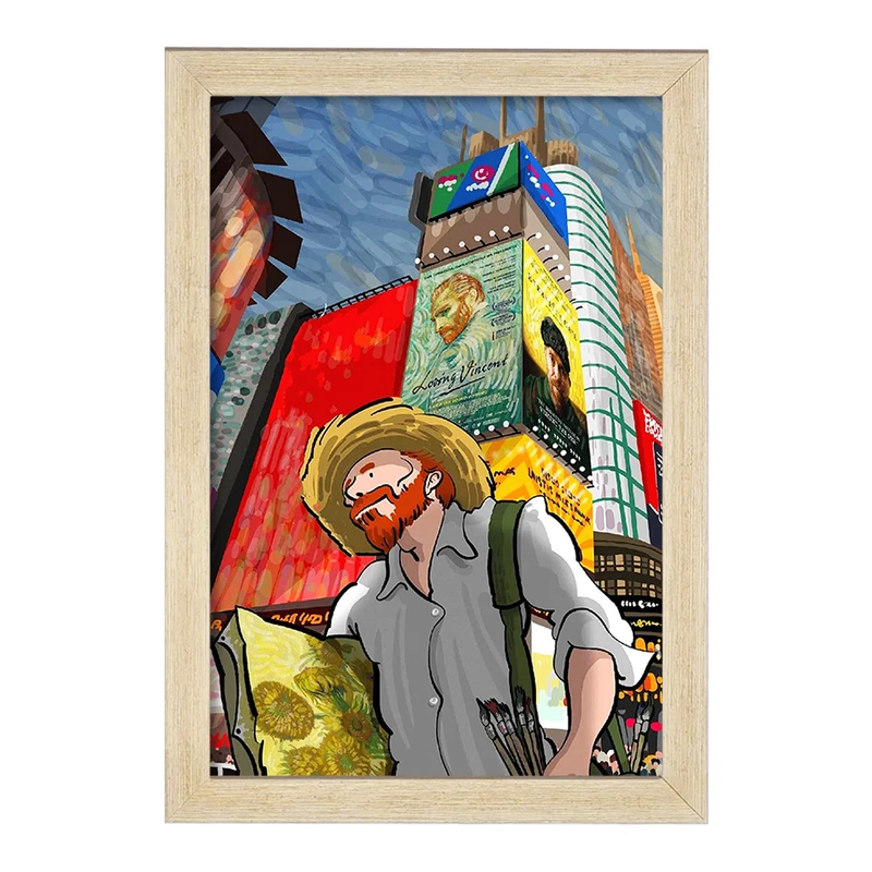 تابلو خندالو مدل ونسان ونگوگ کد F8800