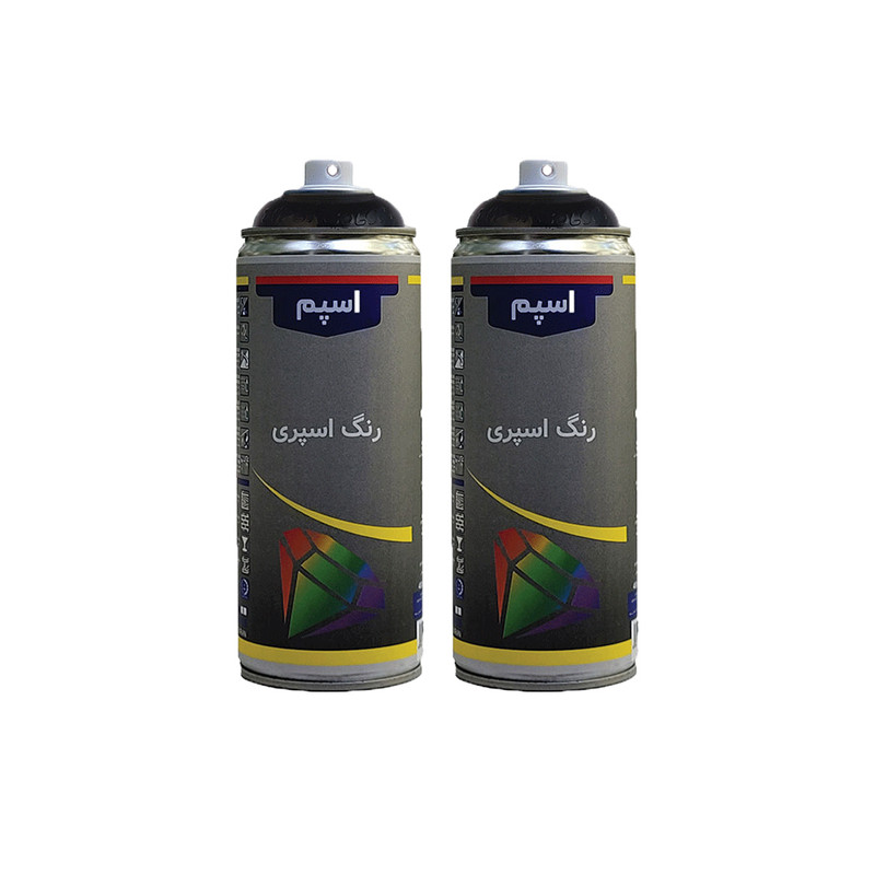 اسپری رنگ مشکی براق اسپم مدل pm حجم 300 میلی لیتر مجموعه 2 عددی اسپری رنگ مشکی براق اسپم مدل pm حجم 300 میلی لیتر مجموعه 2 عددی