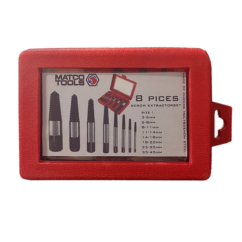 قلاویز چپ گرد ماتو تولز مدل MTS08 مجموعه 8 عددی قلاویز چپ گرد ماتو تولز مدل MTS08 مجموعه 8 عددی