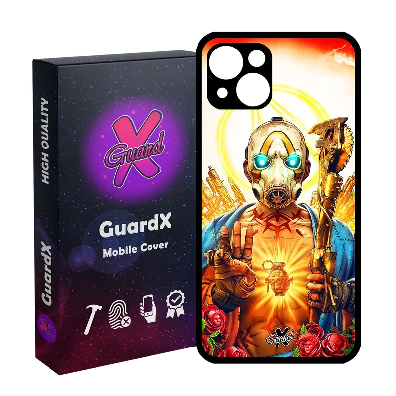 کاور گارد ایکس طرح Borderlands مدل Glass10068 مناسب برای گوشی موبایل اپل iPhone 13