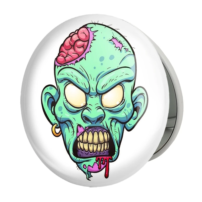 آینه جیبی خندالو طرح اسکلت  مدل تاشو کد 1522 