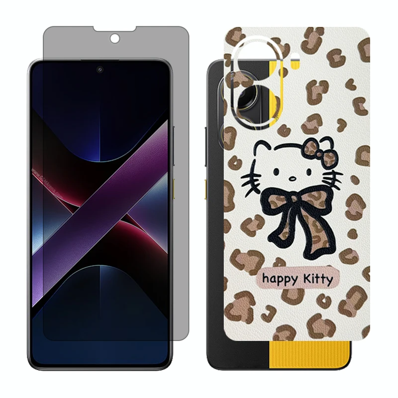 محافظ صفحه نمایش حریم شخصی گلس مدل Together مناسب برای گوشی موبایل شیائومی Poco X7 Pro به همراه برچسب پوششی پشت گوشی