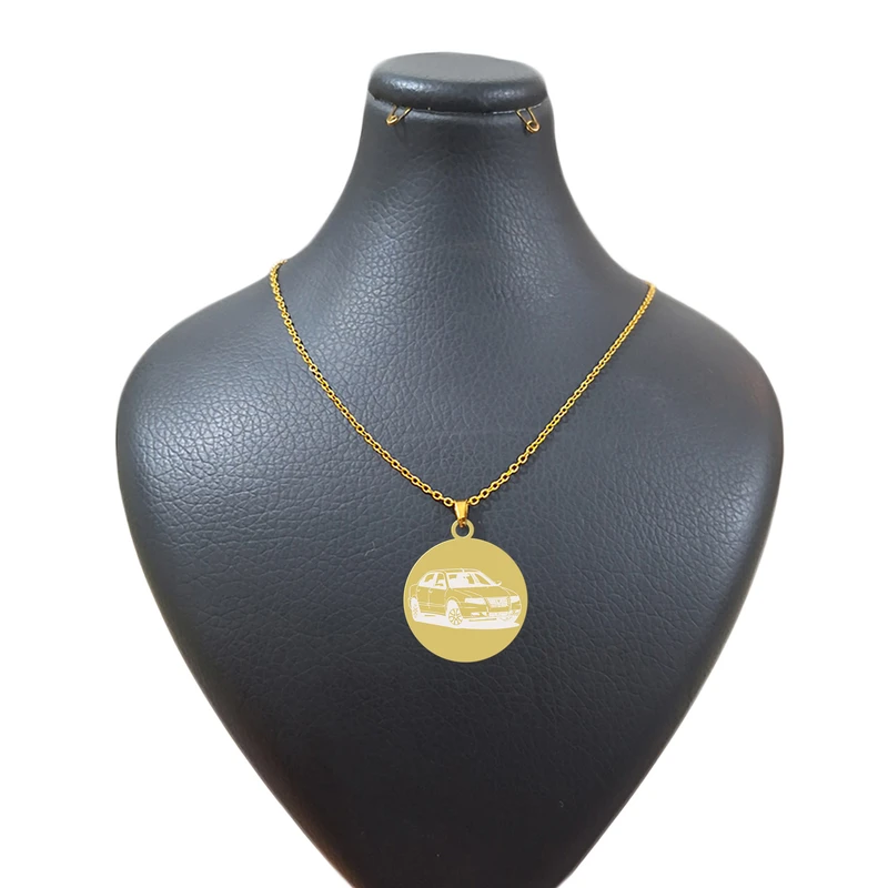 گردنبند زنجیری هایکا طرح رخ ماشین سمند سورن کد ag.h 189