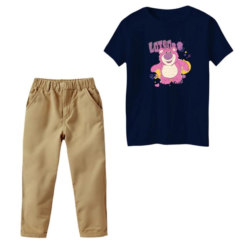 ست تی‌شرت و شلوار پسرانه مدل خرس