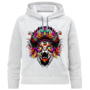 هودی پسرانه مدل شیر آبرنگی A411