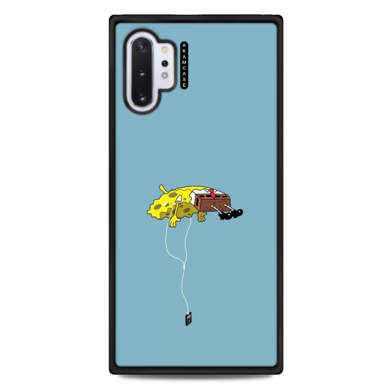 کاور آکام مدل AMC-WSGN10P-SPONGE BOB1 مناسب برای گوشی موبایل سامسونگ Galaxy Note 10 Plus