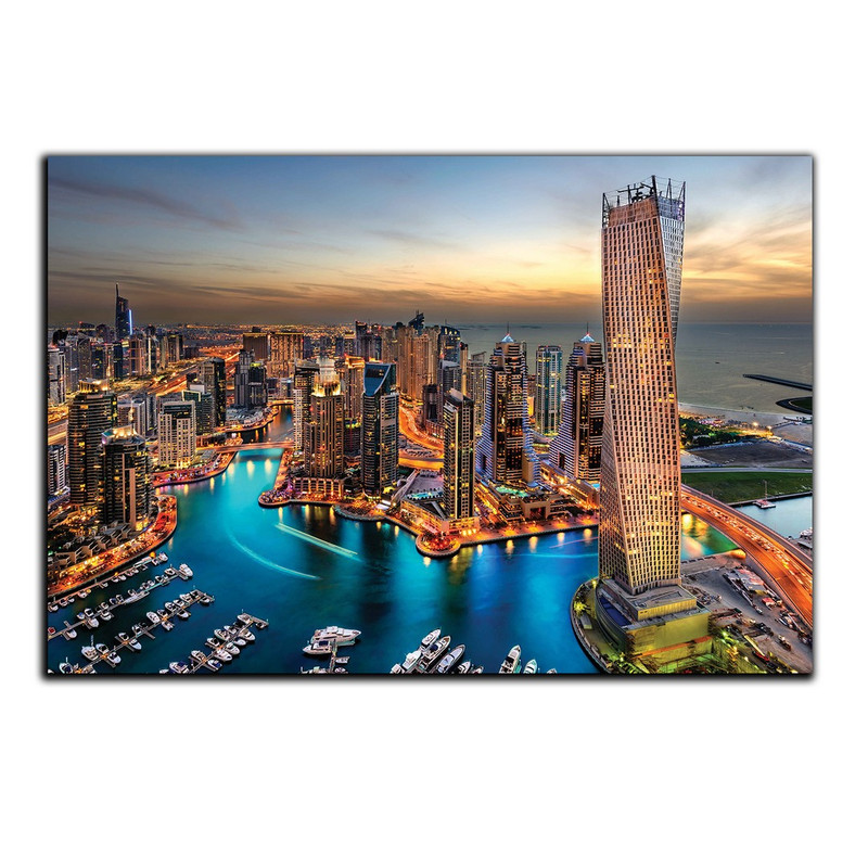 تابلو شاسی بکلیت طرح منظره شهر دبی مدل SH-688