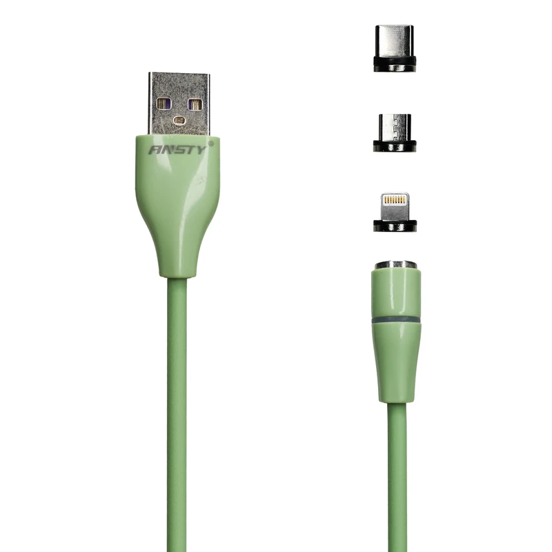 کابل تبدیل USB به USB -c/  microusb/ لایتنینگ آنستی مدلS-009 طول 1متر