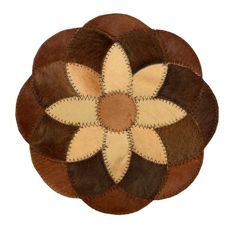 رومیزی کلاژ چرم و پوست مدل گل کد 0054 رومیزی کلاژ چرم و پوست مدل گل کد 0054