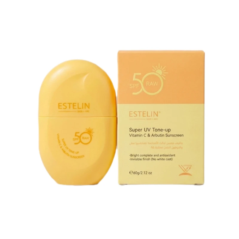 کرم ضد آفتاب بی‌رنگ صورت استیلن SPF 50 مدل ویتامین سی و آربوتین ‌محافظ UVA، UVB و PA++، مناسب برای انواع پوست، حجم 50 میلی‌لیتر‌