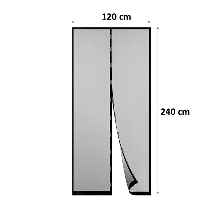 پرده توری مگنتیک کد 120 سایز 120x240 سانتی متر