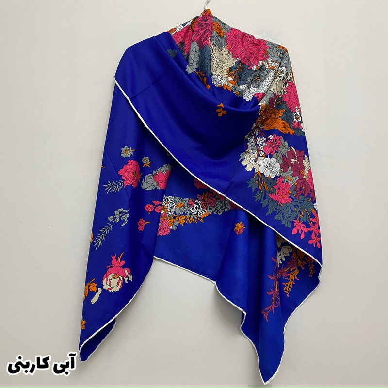 روسری زنانه مدل ابریشم توییل دست دوز کد 9669