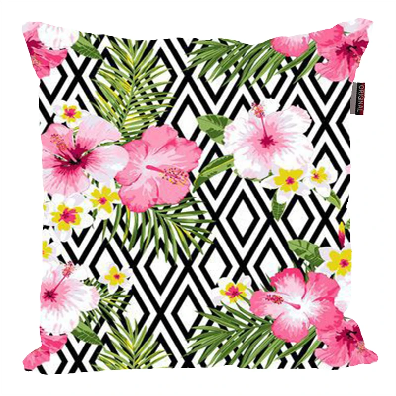 کوسن ناریکو مدل فانتزی طرح برگ گل گیاه کد 04618