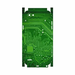 MAHOOT Green Printed Circuit Board-FullSkin Cover Sticker for LG Q6