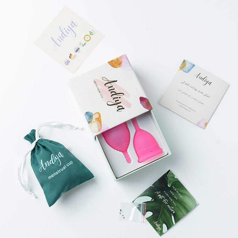 کاپ قاعدگی آندیا مدل  Double مجموعه 2 عددی