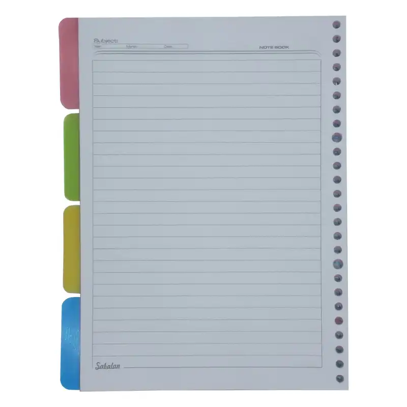 کاغذ کلاسور سبلان کد K001 بسته 100 عددی