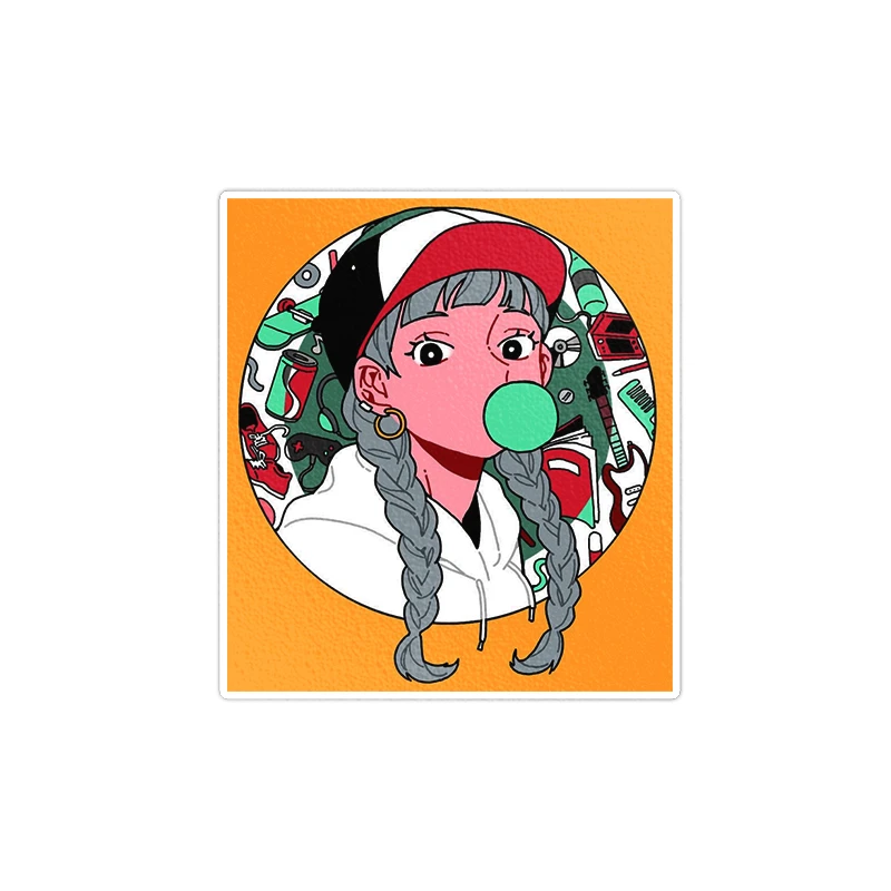    استیکر لپ تاپ ماسا دیزاین طرح ANIME مدل STKA0042