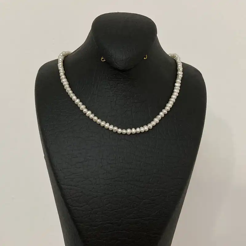 گردنبند طلا 18 عیار زنانه الماسین آذر مدل baroq4mm