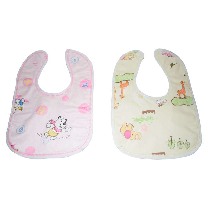 پیش بند نوزادی مدل Bear & Girafee مجموعه 2 عددی 
