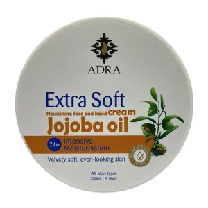 کرم مرطوب کننده دست و صورت آدرا مدل جوجوبا مناسب انواع پوست حجم 200 میلی لیتر