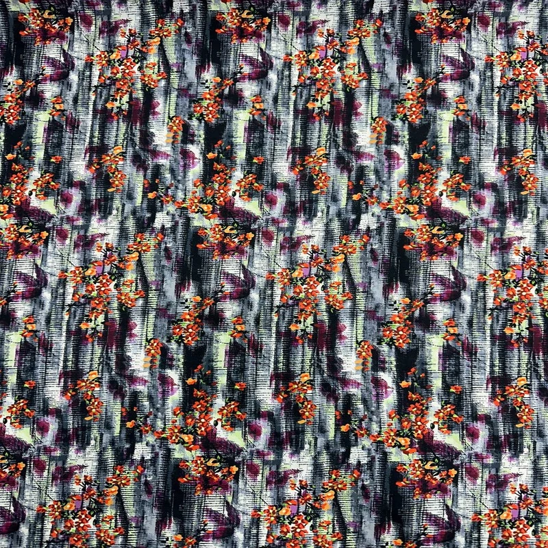 پارچه لباس عرض 1.5 متر مدل کرپ حریر رنگ قهوه‌ای تیره