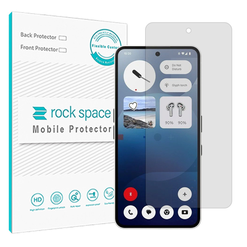 محافظ صفحه نمایش مات راک اسپیس مدل Resistant مناسب برای گوشی موبایل ناتینگ Phone 3a Pro