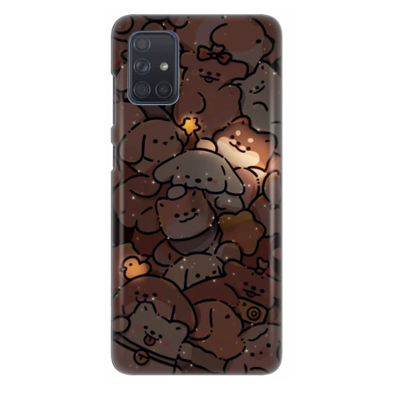 کاور طرح سگ های خوشحال کد DIMO-099 مناسب برای گوشی موبایل سامسونگ Galaxy A31