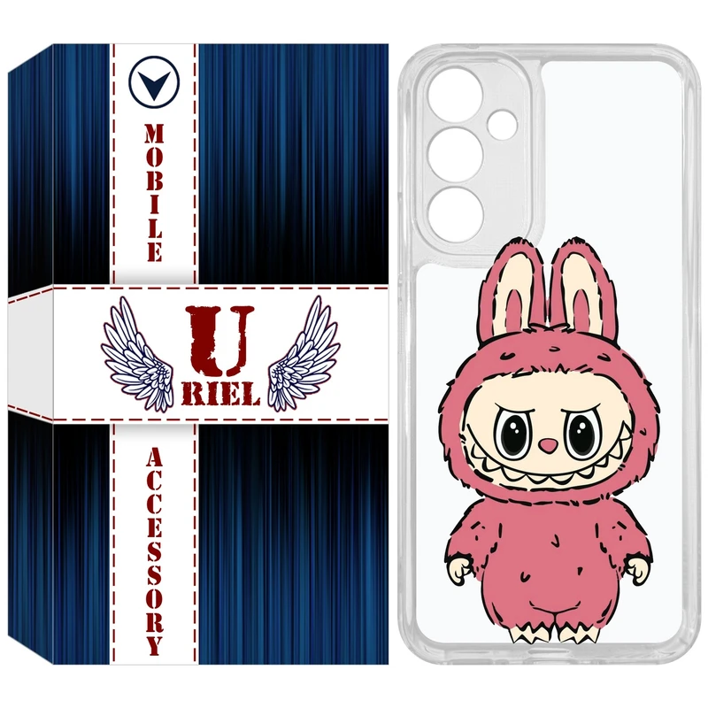 کاور یوریل مدل Clear کد 149 طرح لبوبو مناسب برای گوشی موبایل سامسونگ Galaxy A54