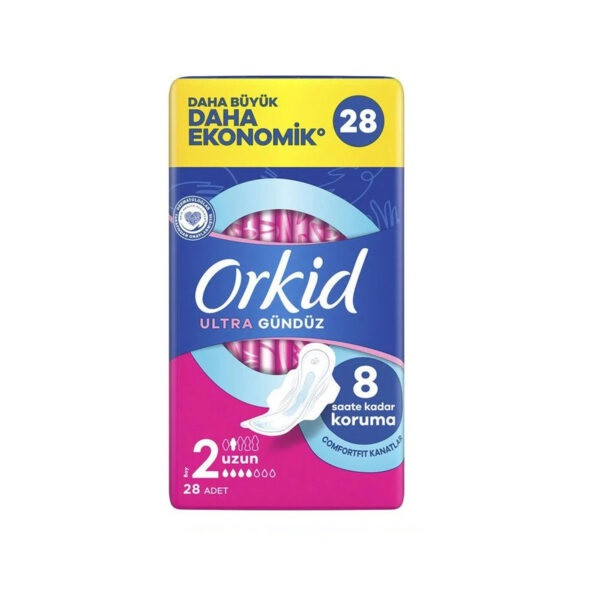 نوار بهداشتی بالدار نرمال روز ارکید مدل Ultra Gunduz سایز 2 بسته 28 عددی