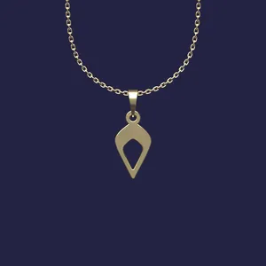 گردنبند طلا 18 عیار زنانه مدوپد مدل هندسی کد Y2-1-1224