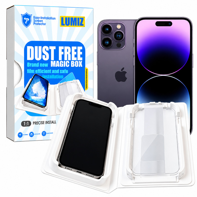 محافظ صفحه نمایش لومیز مدل EASY-INSTALL مناسب برای گوشی موبایل ایفون  iphone 14 Pro Max 
