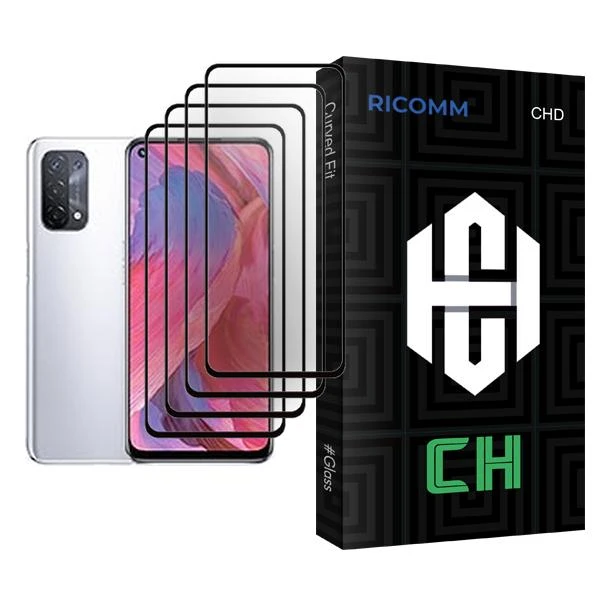 محافظ صفحه نمایش ریکام مدل CH Glass MIX004 مناسب برای گوشی موبایل اوپو A74 5G بسته چهار عددی