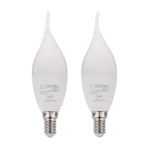 لامپ ال ای دی 7 وات بوم لایتینگ مدل شمعی پایه E14 بسته دو عددی
