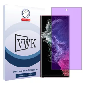 VWK Tough model anti-purple screen protector suitable for Samsung Galaxy S22 Ultra 5G mobile phone