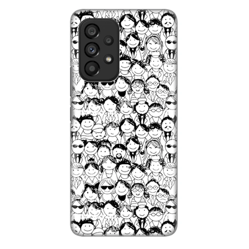 کاور طرح چهره ها کد DIMO-076 مناسب برای گوشی موبایل سامسونگ Galaxy A53 5G / Galaxy A53