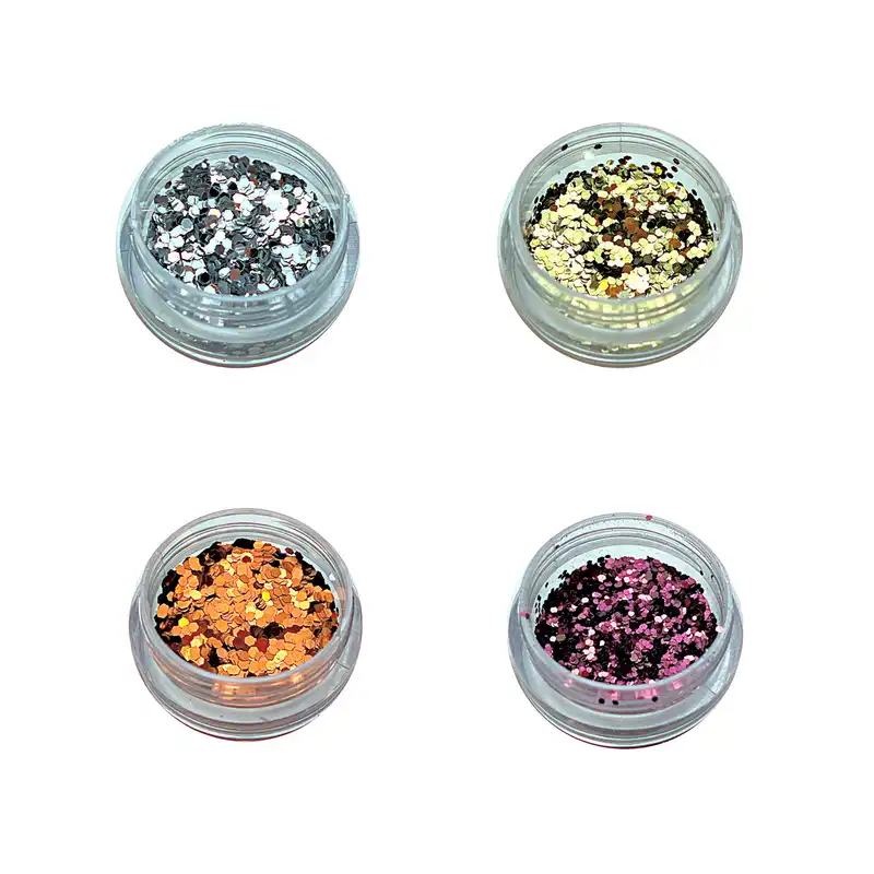 تزیین ناخن مدل پولک شاینی 7 مجموعه 4 عددی