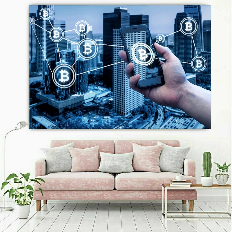 پوستر طرح بیت کوین کد FP337