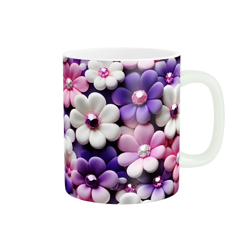 ماگ پاد آفرین طرح گل کد 744