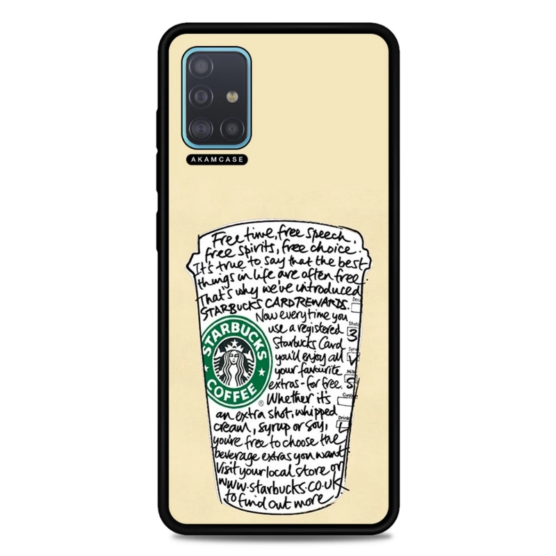 کاور آکام مدل AMCWSGA51-STARBUCKS14 مناسب برای گوشی موبایل سامسونگ Galaxy A51  