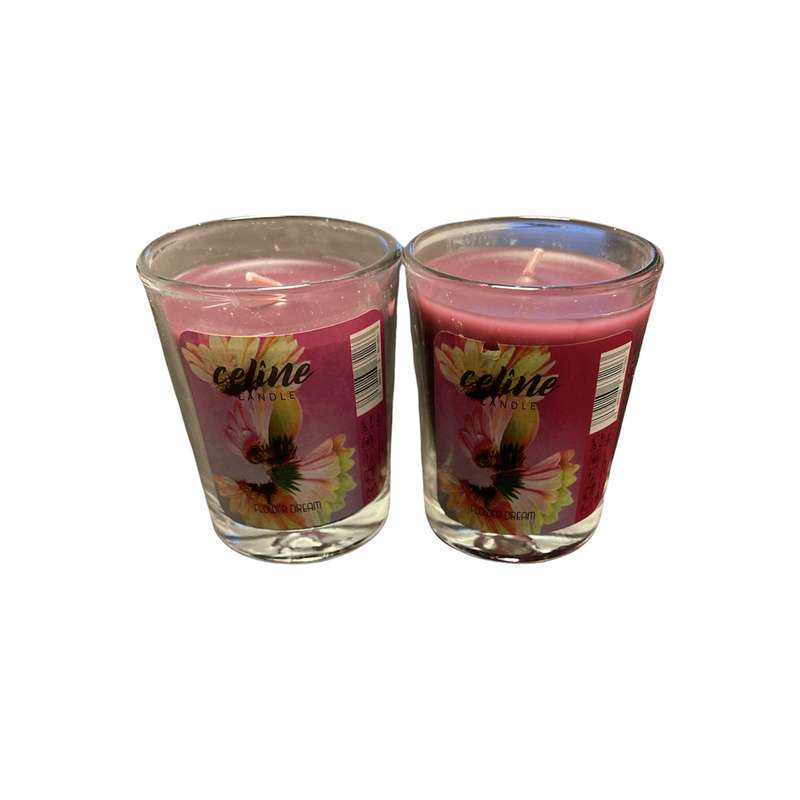 شمع معطر لیوانی سلین مدل Flower Dream بسته دو عددی