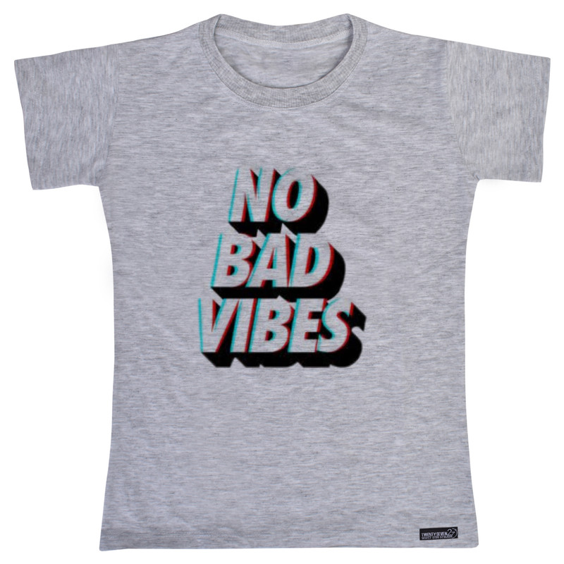 تی شرت آستین کوتاه پسرانه 27 مدل No Bad Vibes کد MH791