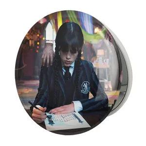 آینه جیبی خندالو طرح سریال ونزدی Wednesday مدل تاشو کد 25273 