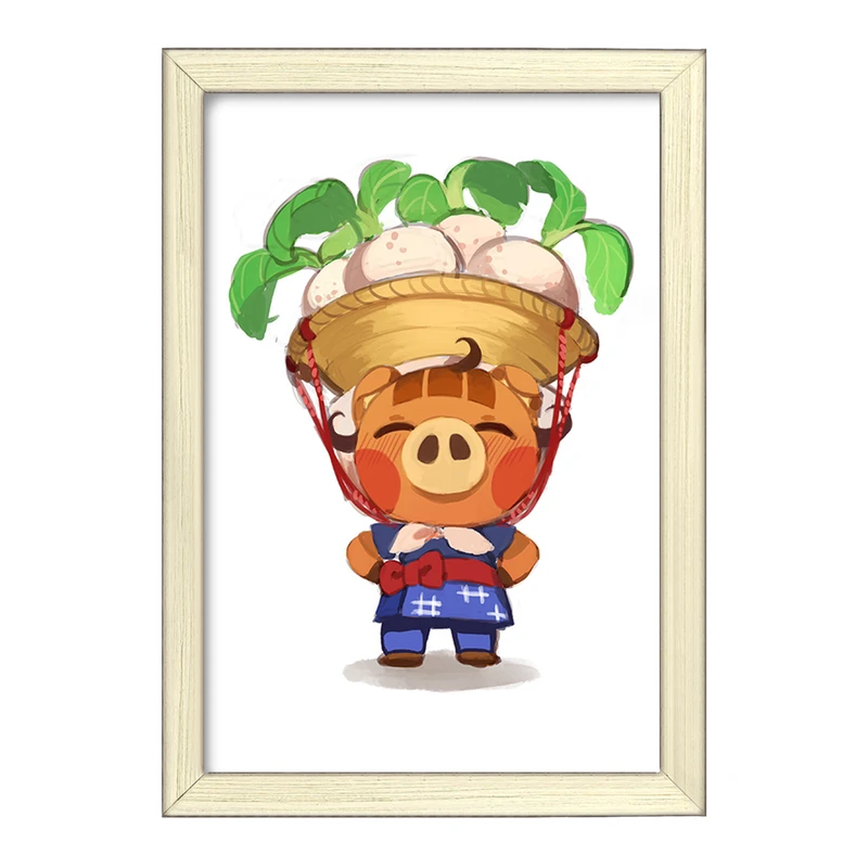 تابلو خندالو طرح بازی انیمال کراسینگ (Animal Crossing) کد 32641